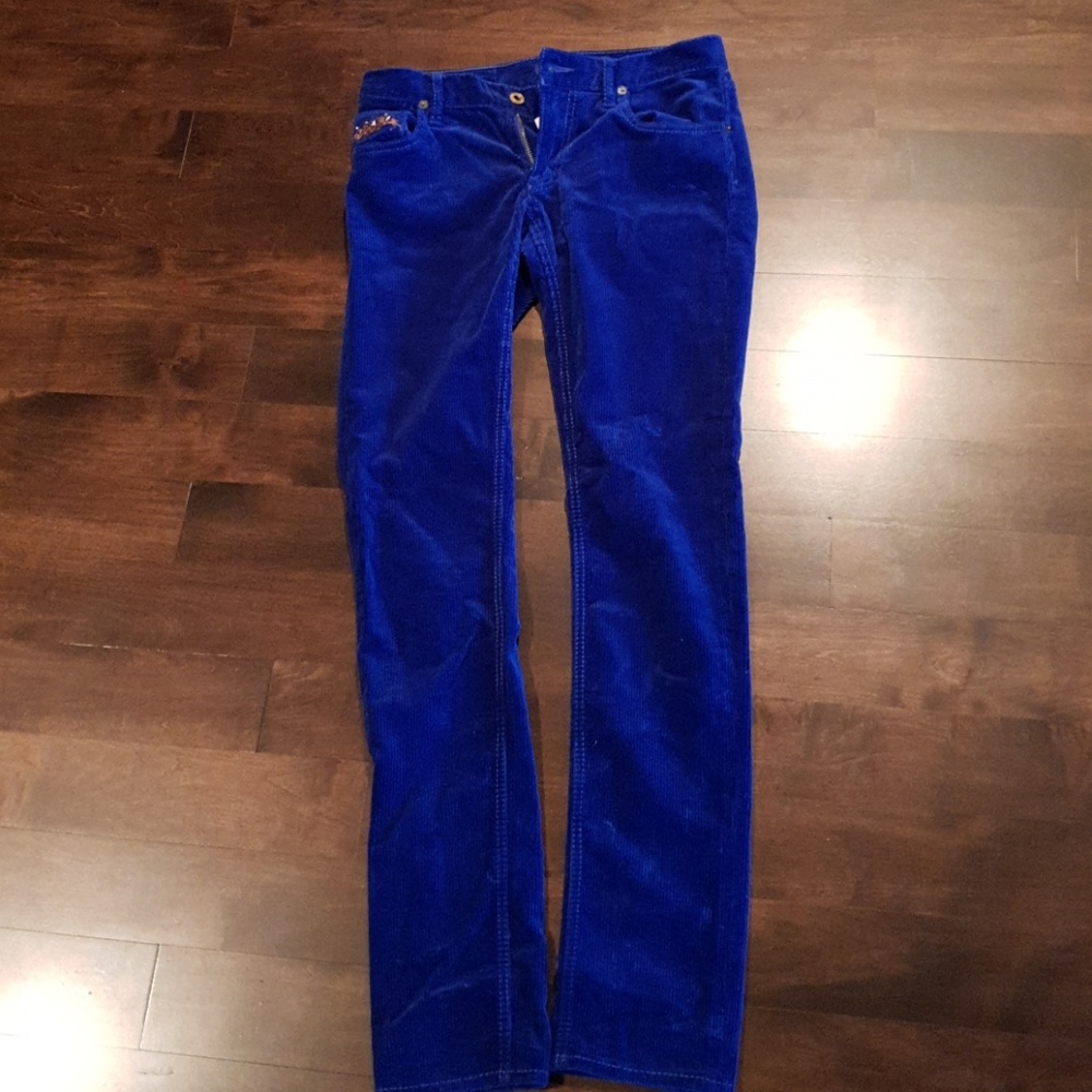 Electric Blue Ralph Lauren Corduroy Leggins